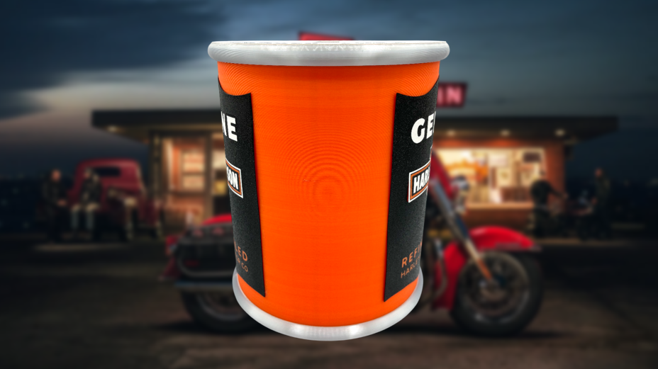 Harley-Davidson Oil Can Piggy Bank | Unique Motorcycle Decor