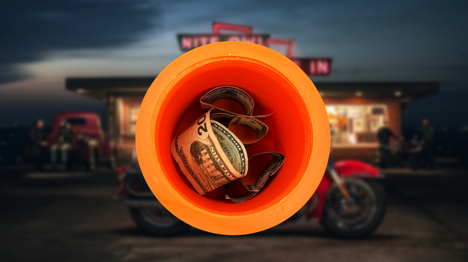 Harley-Davidson Oil Can Piggy Bank | Unique Motorcycle Decor