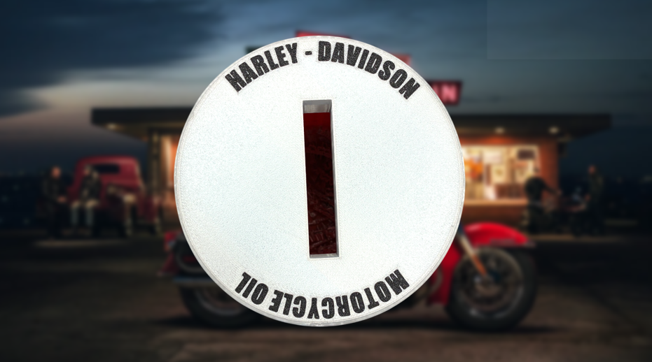 Harley-Davidson Oil Can Piggy Bank | Unique Motorcycle Decor