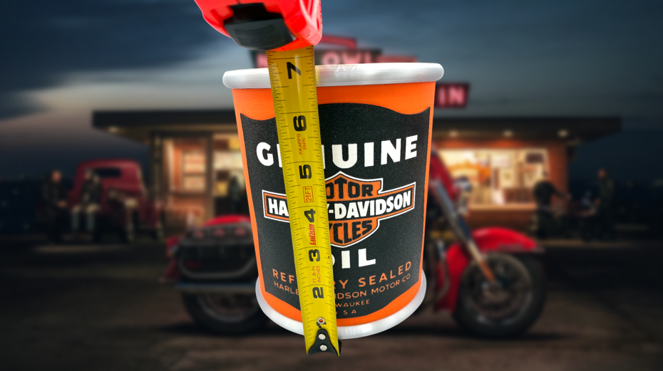 Harley-Davidson Oil Can Piggy Bank | Unique Motorcycle Decor