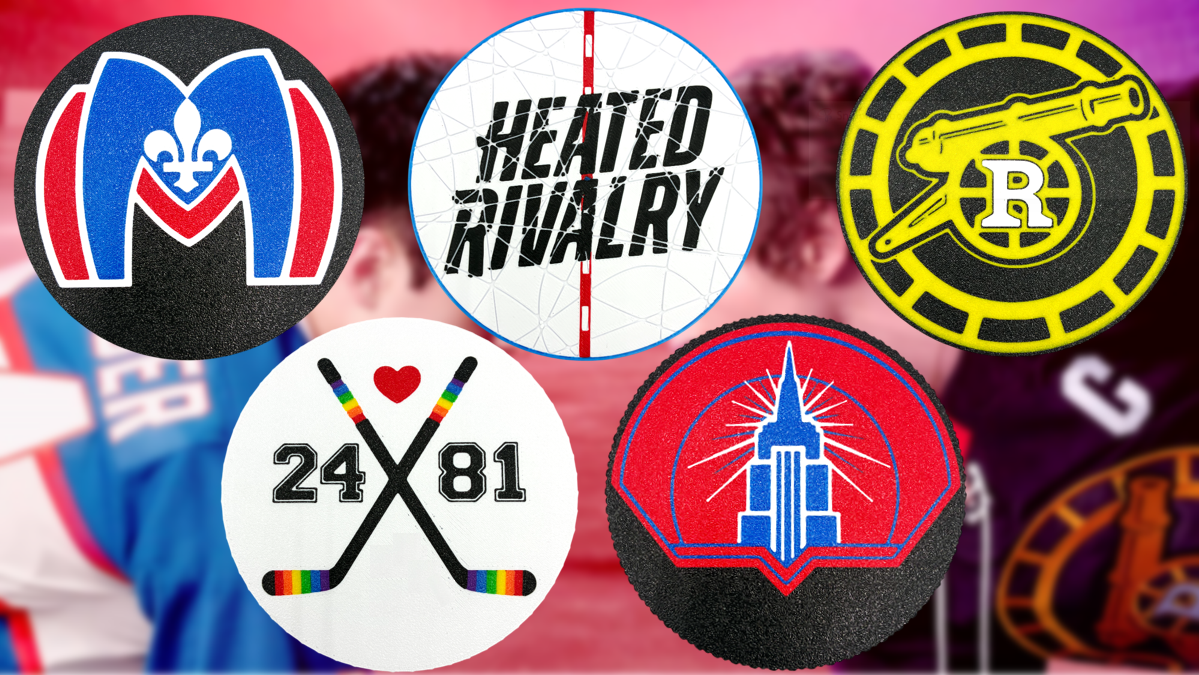 Heated Rivalry Coaster Set with Holder 5 Pack