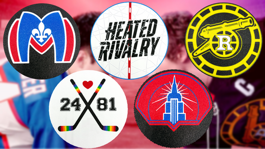 Heated Rivalry Coaster Set with Holder 5 Pack