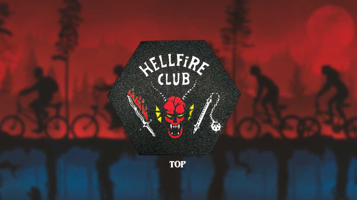 Hellfire Club Dice Magnetic Storage Case w/ D20 Dice Set