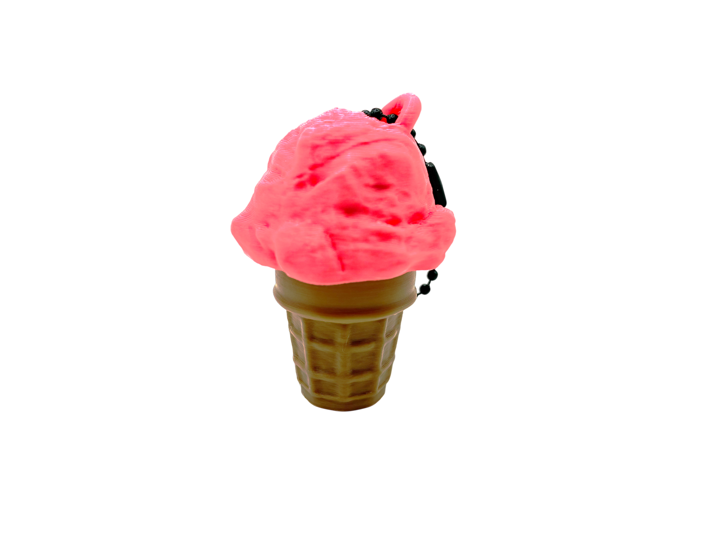 Ice Cream Fidget Clicker Keychain