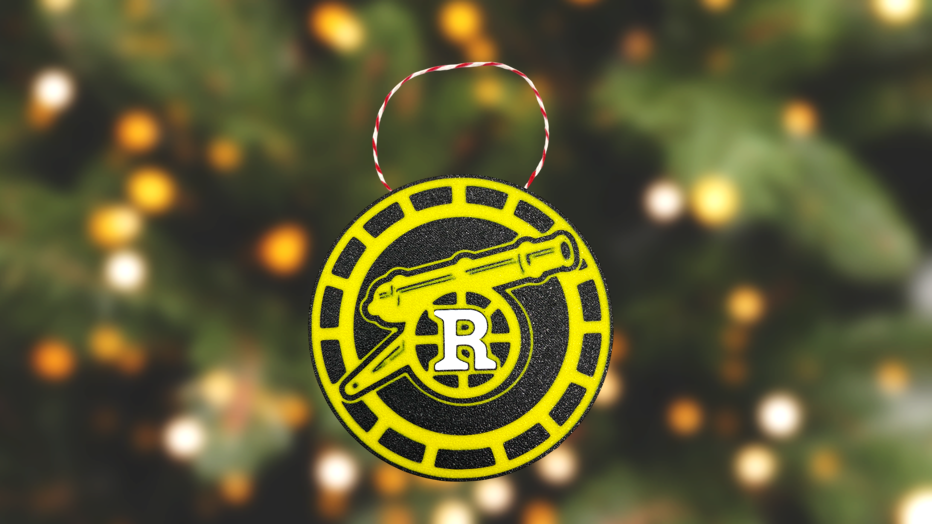 Heated Rivalry Inspired Boston Raiders Hockey Puck Ornament