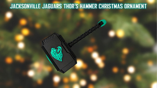 Jacksonville Jaguars Thor's Hammer Christmas Ornament