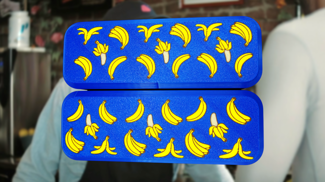 Heated Rivalry Inspired “Kip Grady” Banana Pattern Hardshell Glasses Case