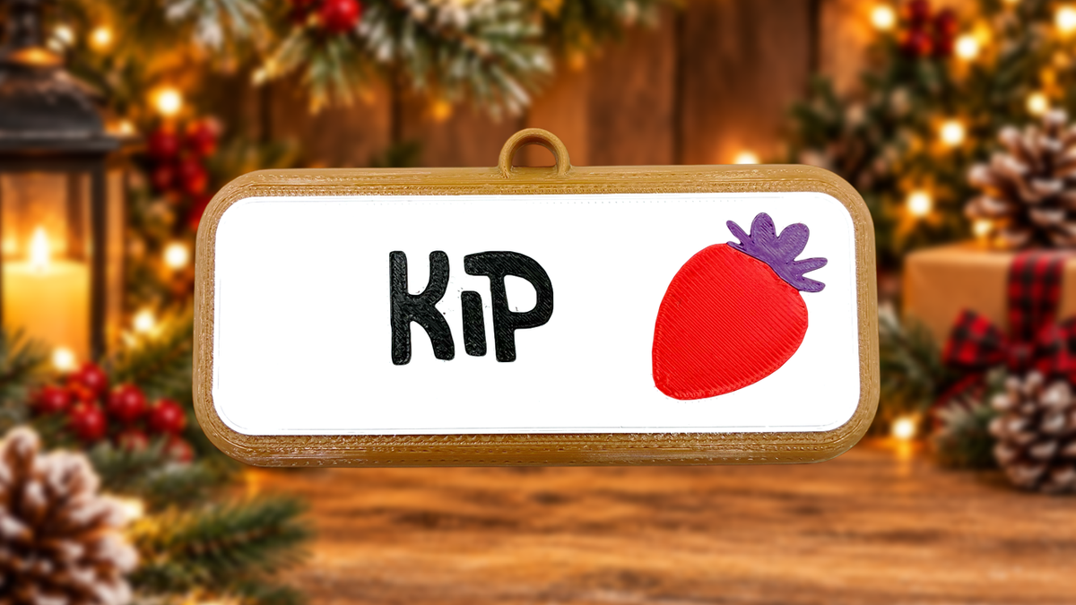 Kip Grady Name Tag Cookie Ornament