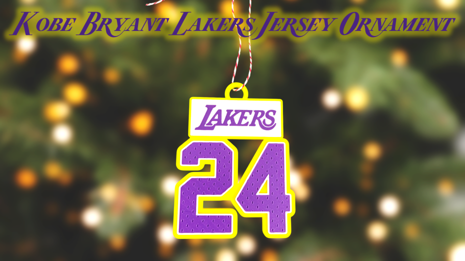 Los Angeles Lakers Kobe Bryant #24 Jersey Christmas Ornament