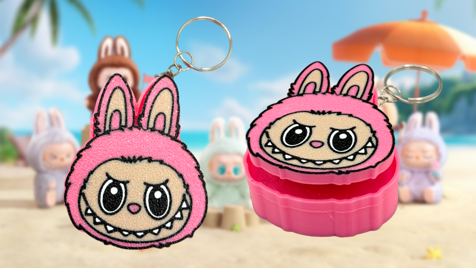 Labubu Fidget Clicker Keychain
