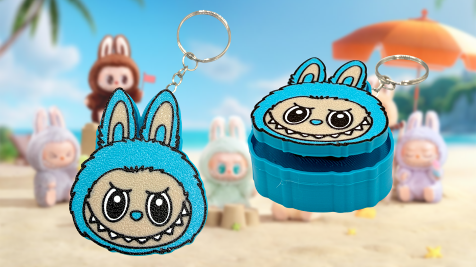 Labubu Fidget Clicker Keychain