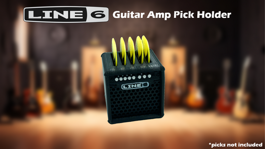 Line 6 Amp Head Guitar Pick Holder Storage Rack (Holds up to 5 Picks)