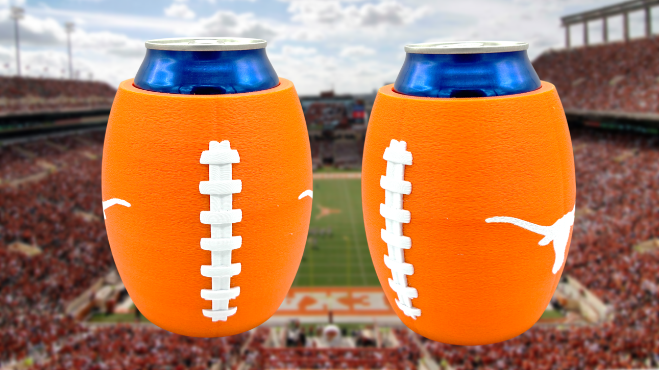 Texas Longhorns Football Can Holder Koozie