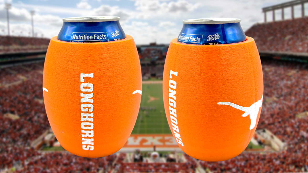 Texas Longhorns Football Can Holder Koozie