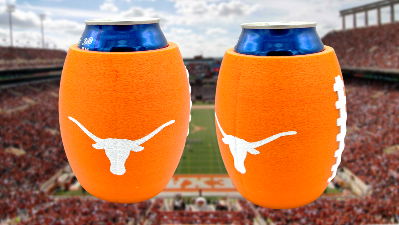 Texas Longhorns Football Can Holder Koozie