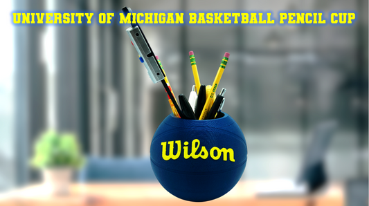 University of Michigan Wolverines Basketball Pencil Cup
