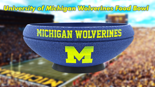 University of Michigan Wolverines Football Food Bowl 3D Printed