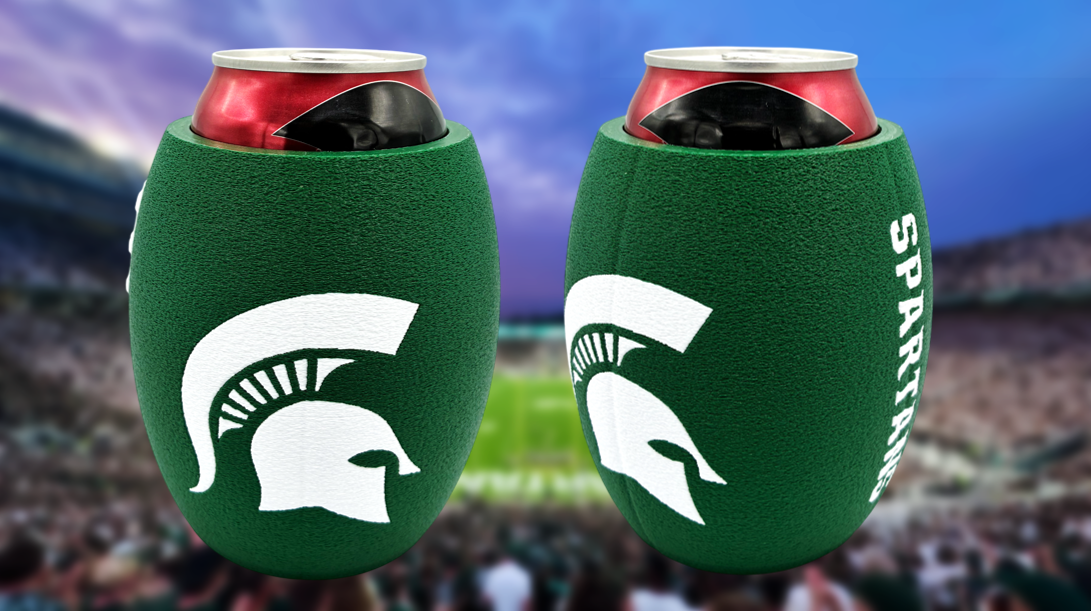 Michigan State Spartans Football Can Holder Koozie