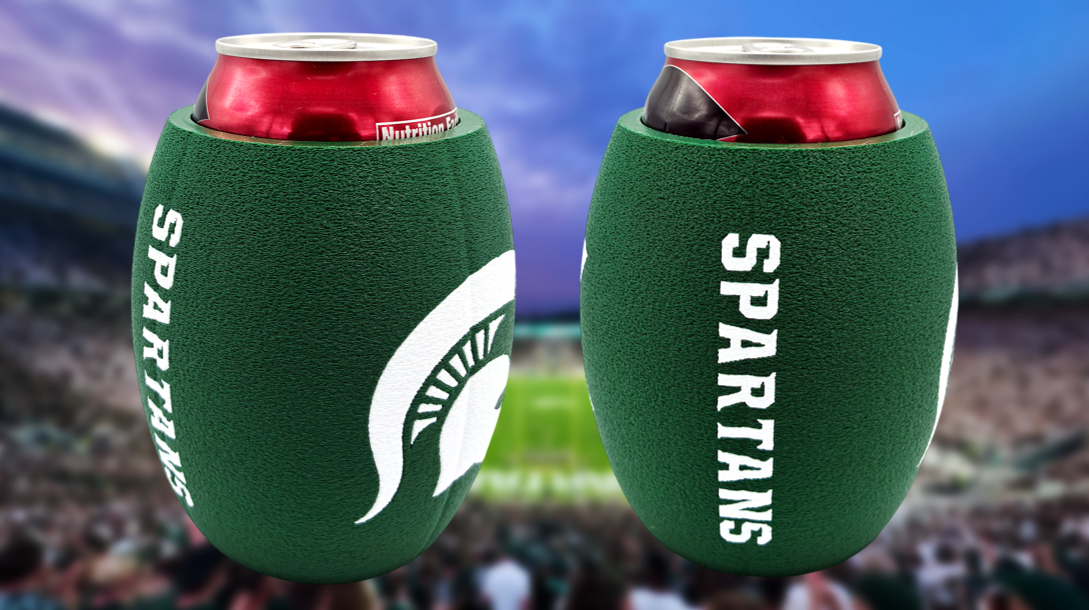 Michigan State Spartans Football Can Holder Koozie