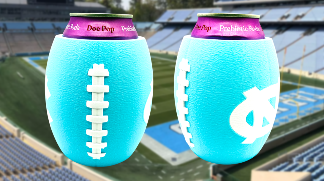 University of North Carolina Tarheels Football Can Holder Koozie