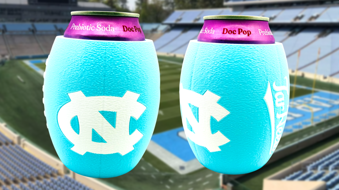 University of North Carolina Tarheels Football Can Holder Koozie