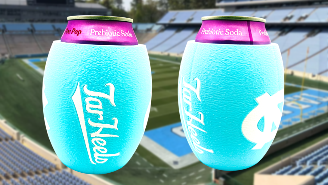 University of North Carolina Tarheels Football Can Holder Koozie