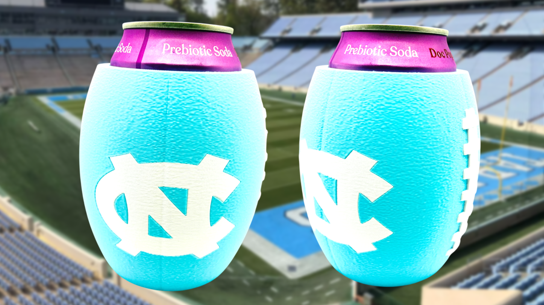 University of North Carolina Tarheels Football Can Holder Koozie