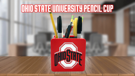 Ohio State University Buckeyes Pencil Cup 3D Printed