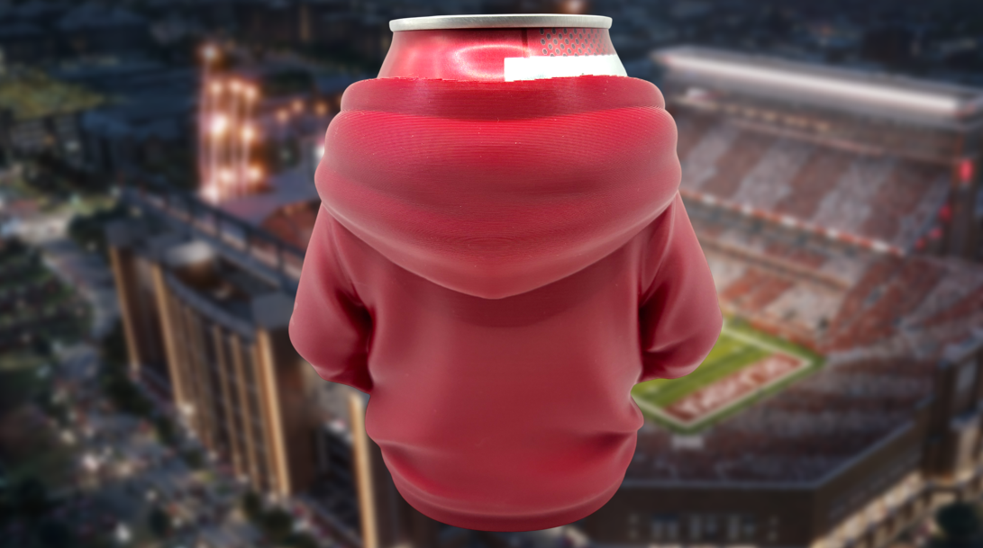 Oklahoma Sooners Hoodie-Style Can Holder Koozie/ Pencil Cup