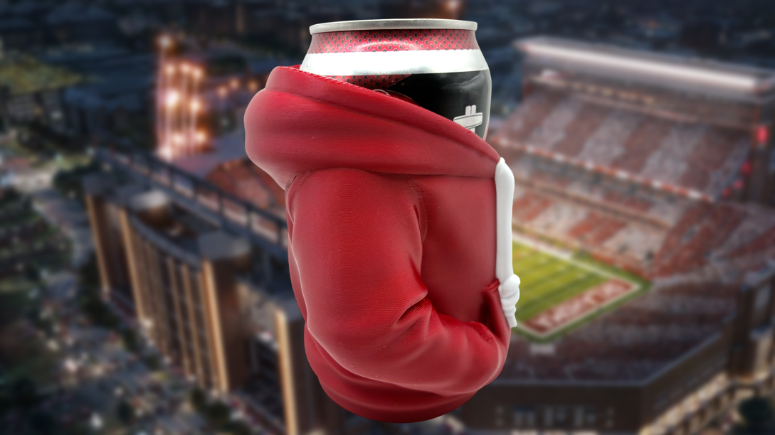 Oklahoma Sooners Hoodie-Style Can Holder Koozie/ Pencil Cup