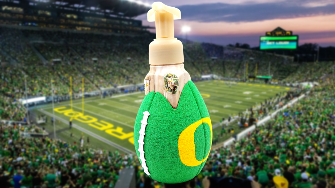 Oregon Ducks Football Soap Holder 3D Printed- Fit Bath & Body Works Hand Soaps