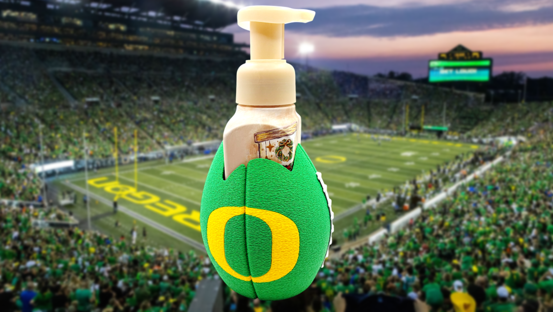 Oregon Ducks Football Soap Holder 3D Printed- Fit Bath & Body Works Hand Soaps