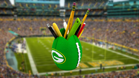 Green Bay Packers Football Shaped Pencil Cup