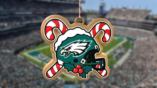Philadelphia Eagles Football Helmet Cookie Ornament