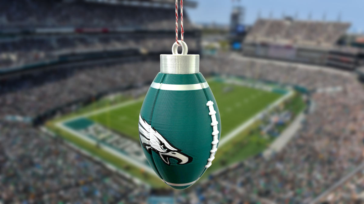 Philadelphia Eagles Football Christmas Ornament