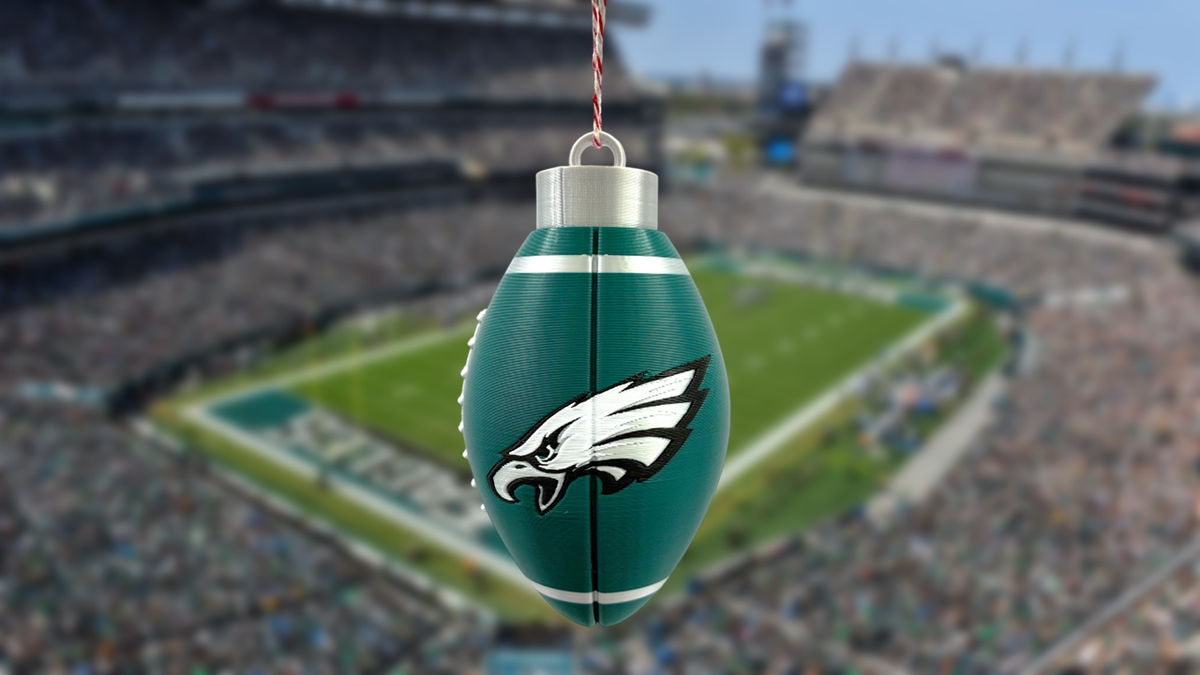 Philadelphia Eagles Football Christmas Ornament