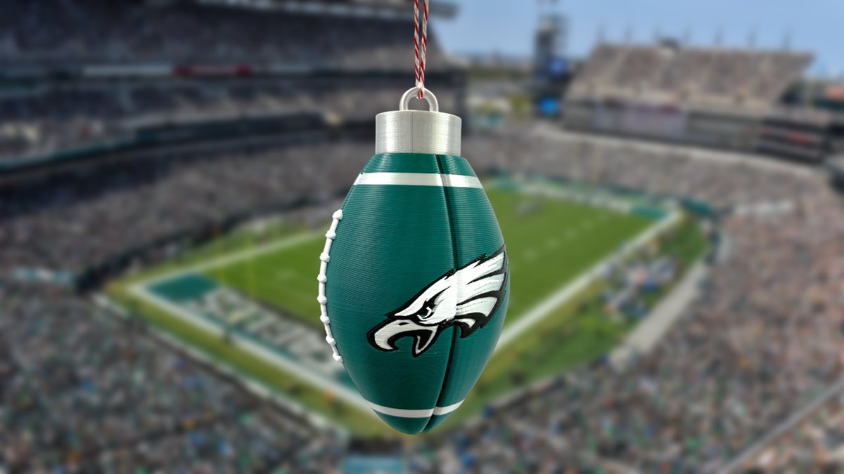 Philadelphia Eagles Football Christmas Ornament