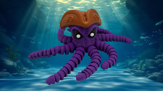 Articulated Pirate Captain Squid