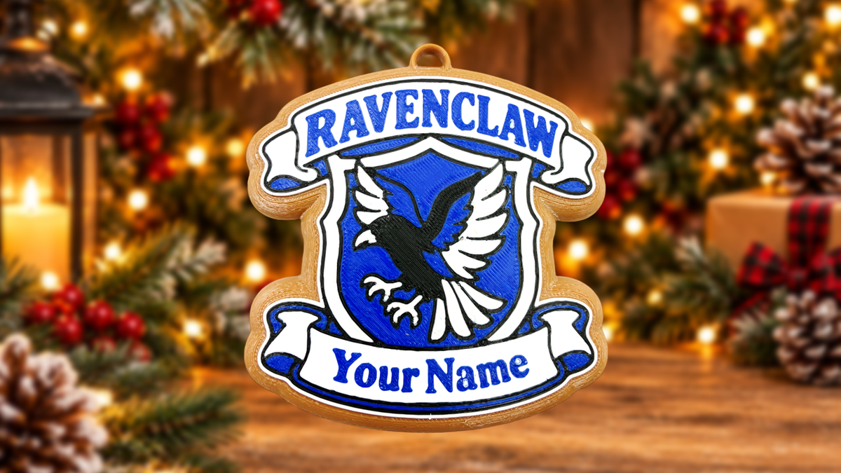 Personalized Ravenclaw Christmas Ornament Cookie Style