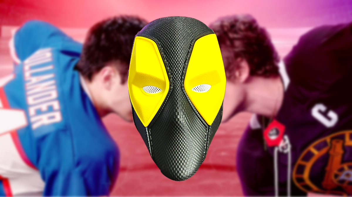 Heated Rivalry Ilya Rozanov x Deadpool 3D Printed Helmet/Mask with Display Stand