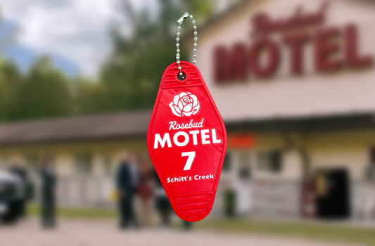 Rosebud Motel Keychain