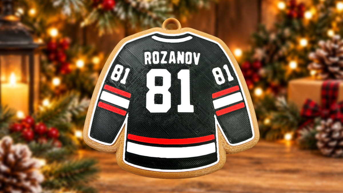 Rozanov Jersey Cookie Christmas Ornament