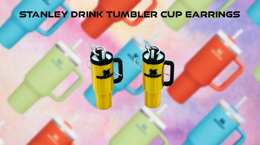 Stanley Drink Tumbler Cup Dangle/Drop Earrings