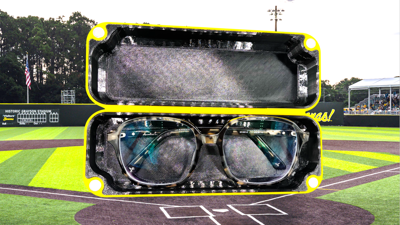 Savannah Bananas Banana Ball Inspired Hard Shell Glasses Case