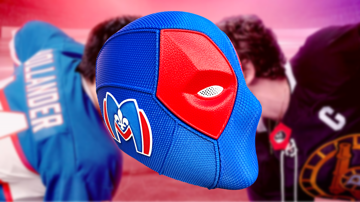 Heated Rivalry Shane Hollander x Deadpool 3D Printed Helmet/Mask with Display Stand