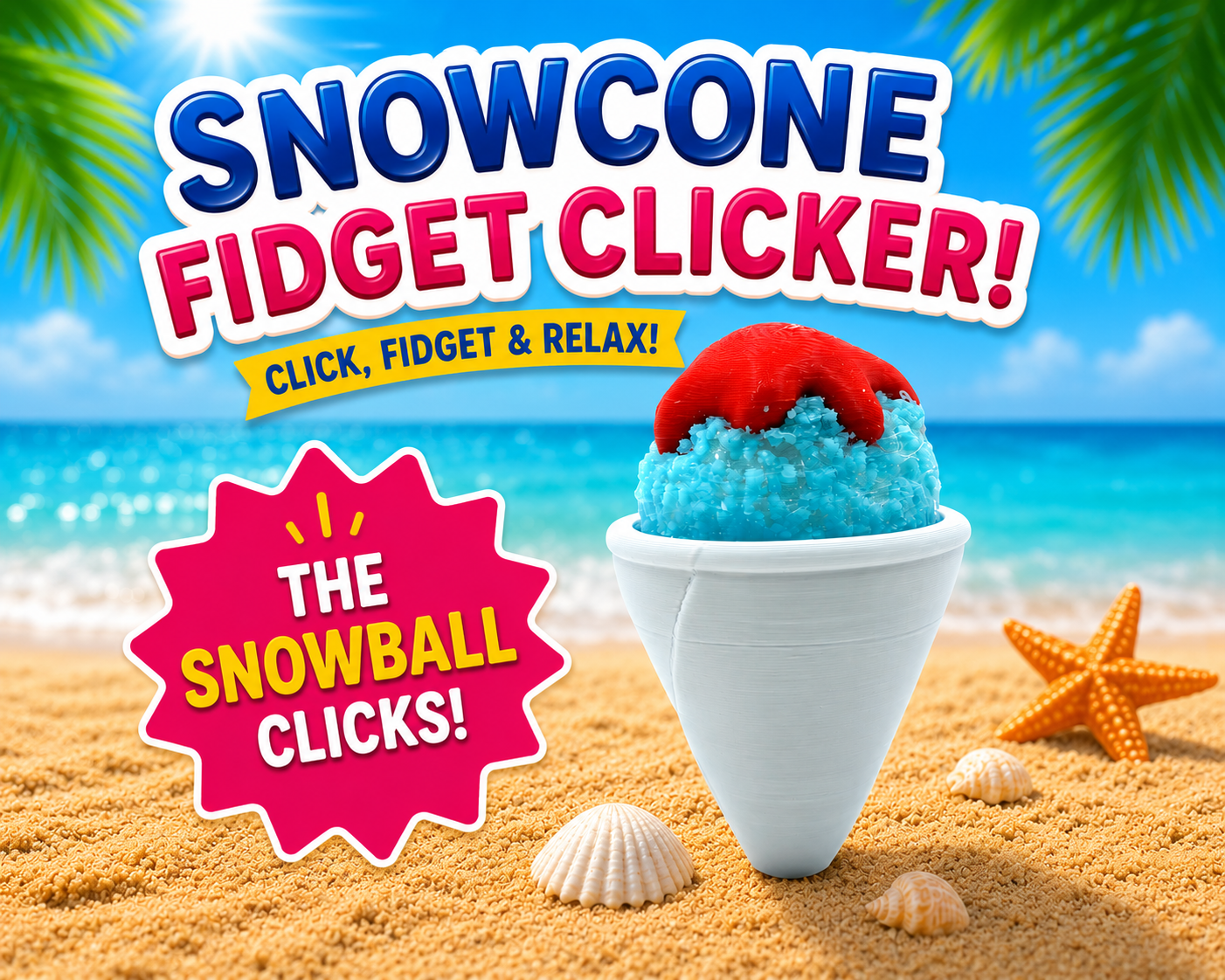Snow Cone Fidget Clicker