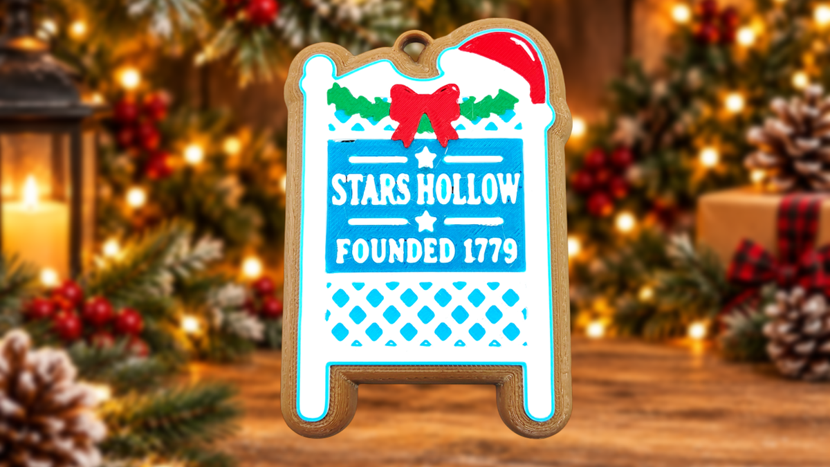Stars Hollow Sign Cookie Ornament