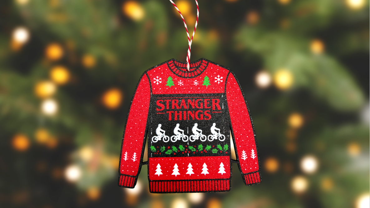 Stranger Things Christmas Sweater Ornament