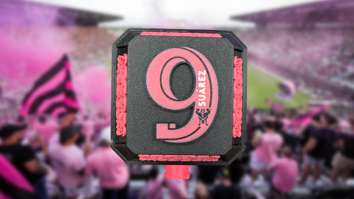 Luis Suárez “Mjölnir” Thor Style Hammer – Inter Miami CF Themed w/ Rock Stand