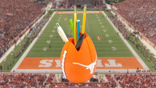 Texas Longhorns Football Shaped Pencil Cup